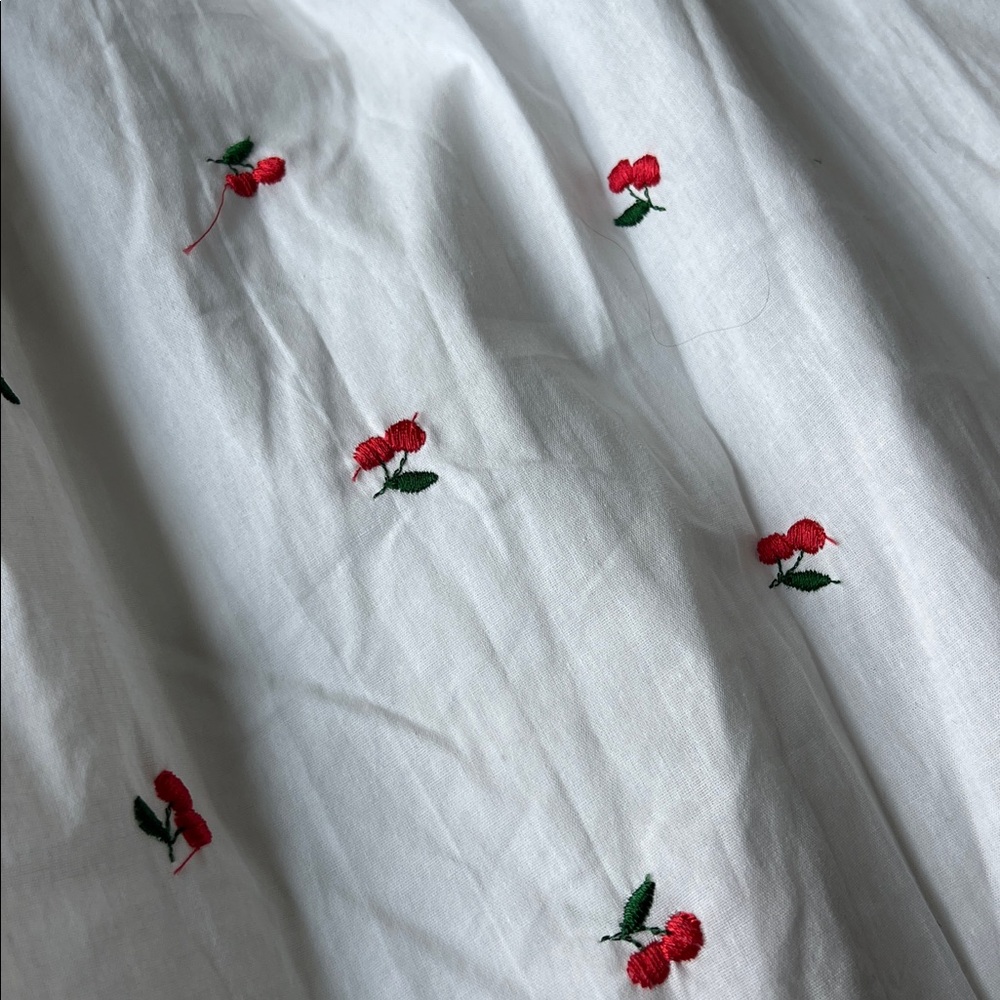 Mustard Seed • Cherry embroidery mini dress - Picture 4 of 6